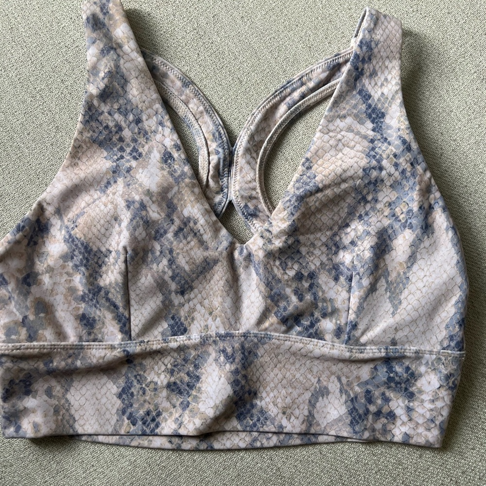 Carbon38 Champagne Pink Python Sports Bra *Never been worn